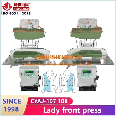 숙녀 220V 드레스 셔츠 압박 기계 1.5KW 수직 정면 압박