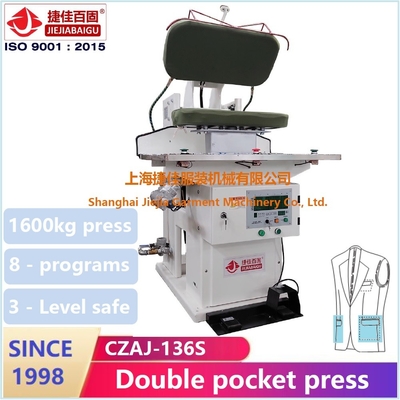 18 kg/H PLC 스팀 바지 프레스 머신 통제는 진공 유니트에서 설립됩니다